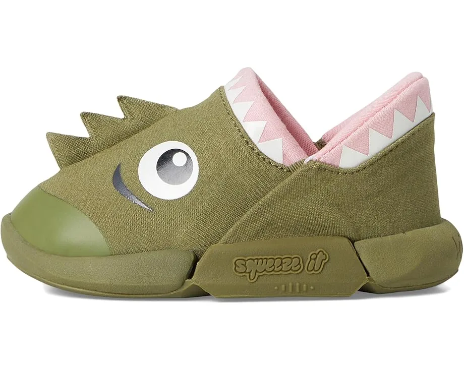 Кроссовки KIZIK Kids Squeeze It - Hands-free (Infant/Toddler), Monster Green — фото 4