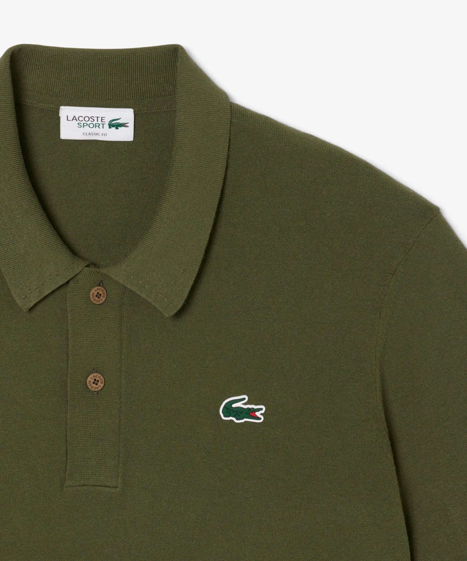 Рубашка-поло LACOSTE Olive — фото 4