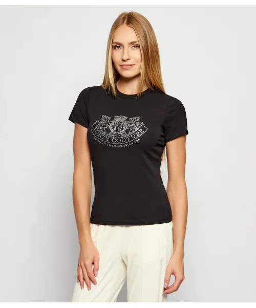 

Футболка с изображением собаки Хилтон Slim fit Juicy Couture, черный