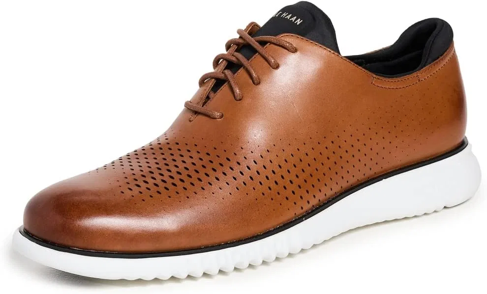 Туфли Cole Haan Men's 2nd Zerogrand Laser Wing Oxford, 2-British Tan Ivory