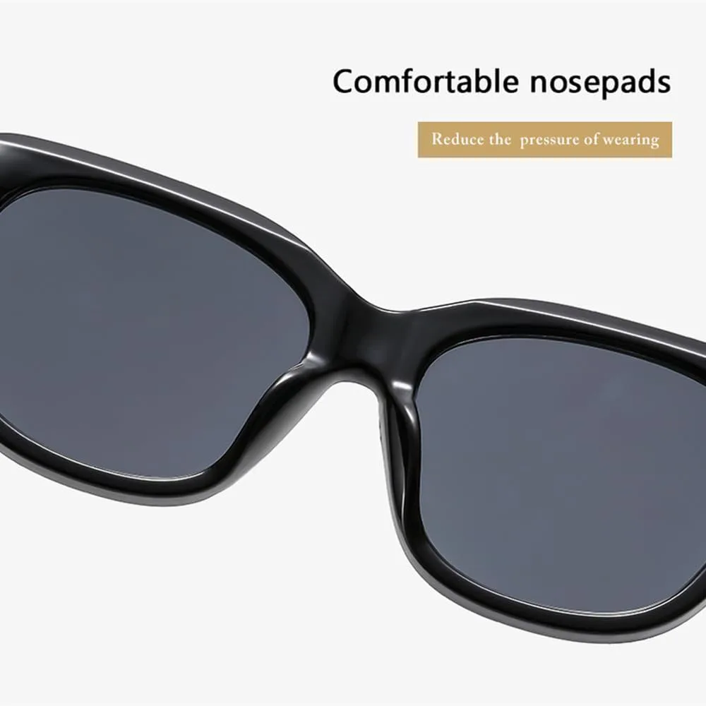 

Классические винтажные солнцезащитные очки для женщин, ацетатные винтажные модные овальные солнцезащитные очки с защитой от УФ-излучения UV400 для женщин MTZJH, Grey