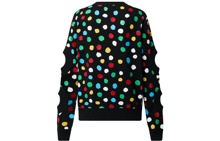 Кашемировый свитер Yayoi Kusama X Yayoi Kusama, женский, черный Louis Vuitton — фото 2