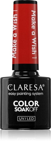 

Гибридный лак для ногтей Claresa SoakOff UV/LED Color Make a Wish, 1 5 g