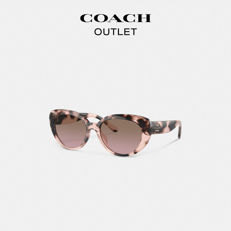 

Женские солнцезащитные очки в оправе «кошачий глаз» COACH, розовый