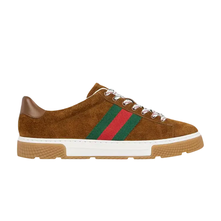 Кроссовки из замши Gucci Ace, коричневый