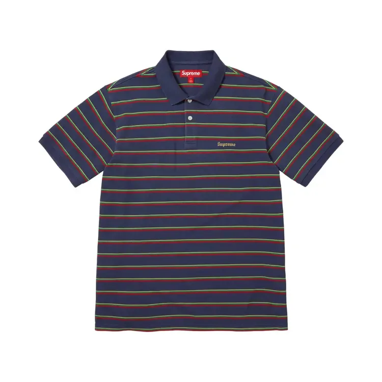 Поло Supreme Washed Stripe Polo 'Navy'
