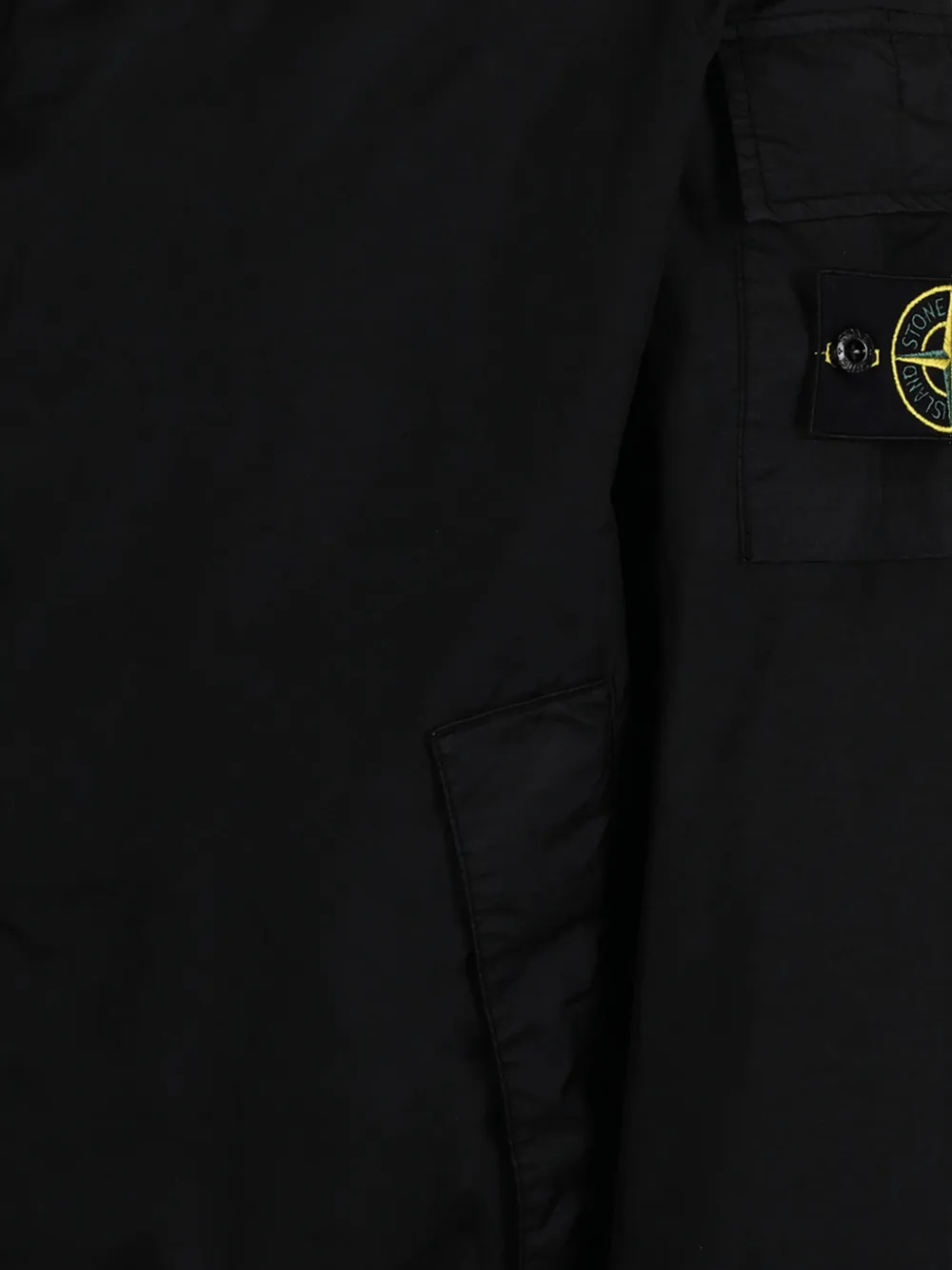 Куртка с капюшоном и нашивкой в виде компаса Stone Island, черный — фото 4