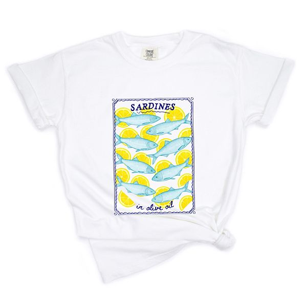 

Футболка с принтом Sardines in olive oil, окрашенная в стиле women's garment dyed Simply Sage Market, White, Белый, Футболка с принтом Sardines in olive oil, окрашенная в стиле women's garment dyed Simply Sage Market, White