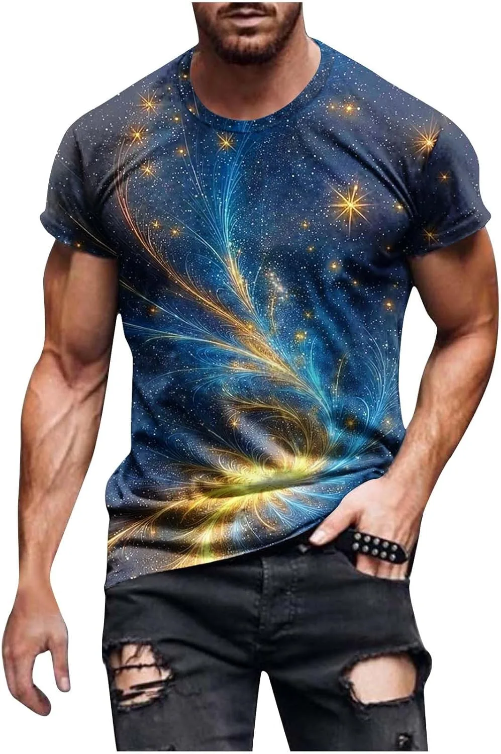 

Футболка мужская Lightweight Casual Crewneck с 3D принтом