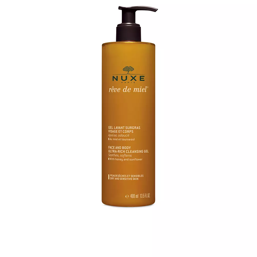 

Гель для душа Rêve de miel gel limpiador dermatológico edición limitada Nuxe, 400 мл.