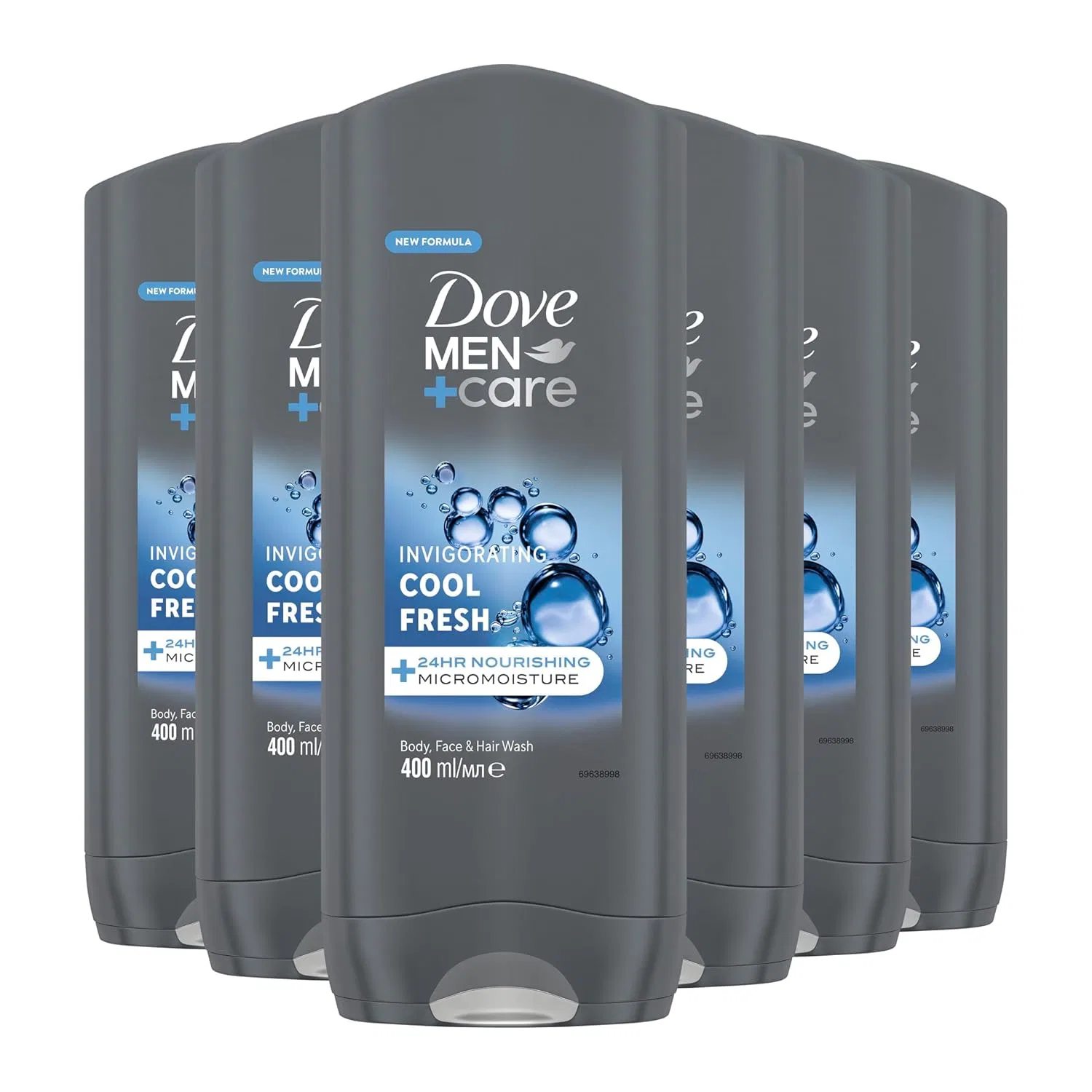 Гель для душа Dove Men Plus Care Cool Fresh, 6 x 400 мл Unilever