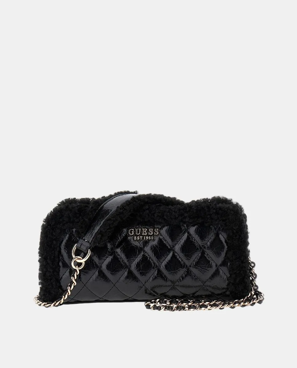 

Сумка через плечо на молнии Guess, черный