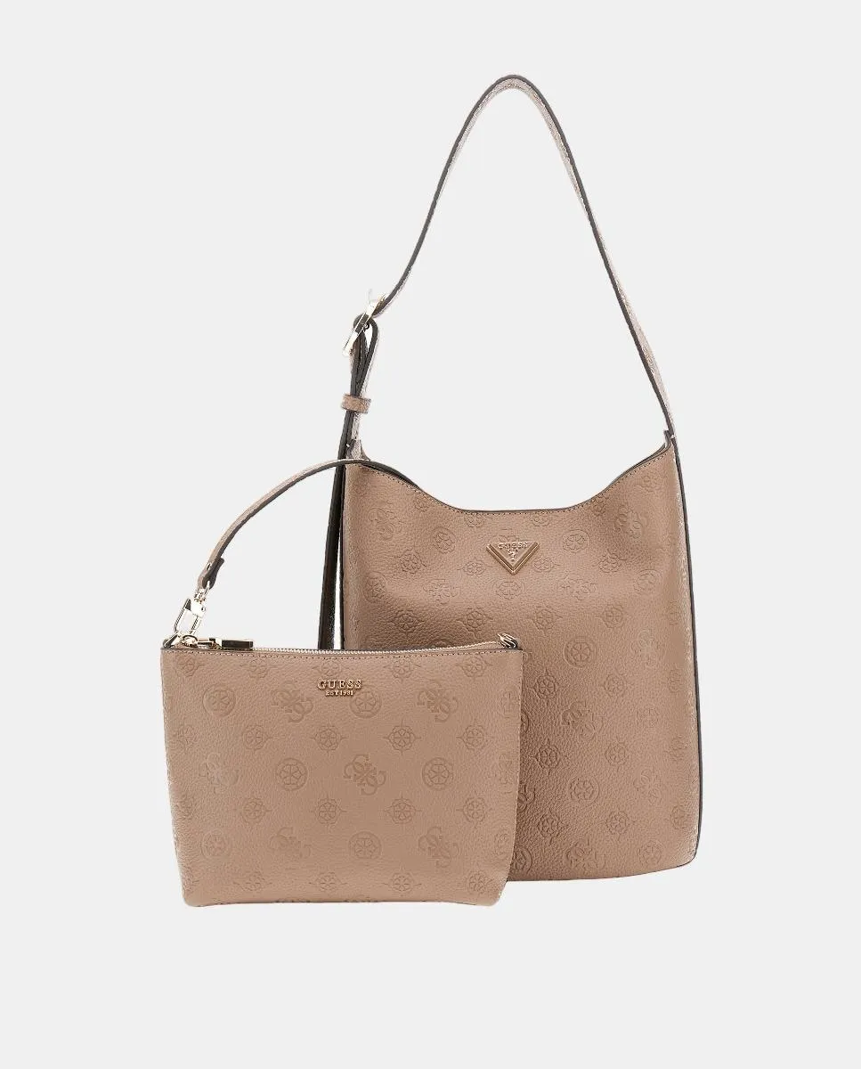 

Сумка через плечо с магнитным замком Guess, бежевый