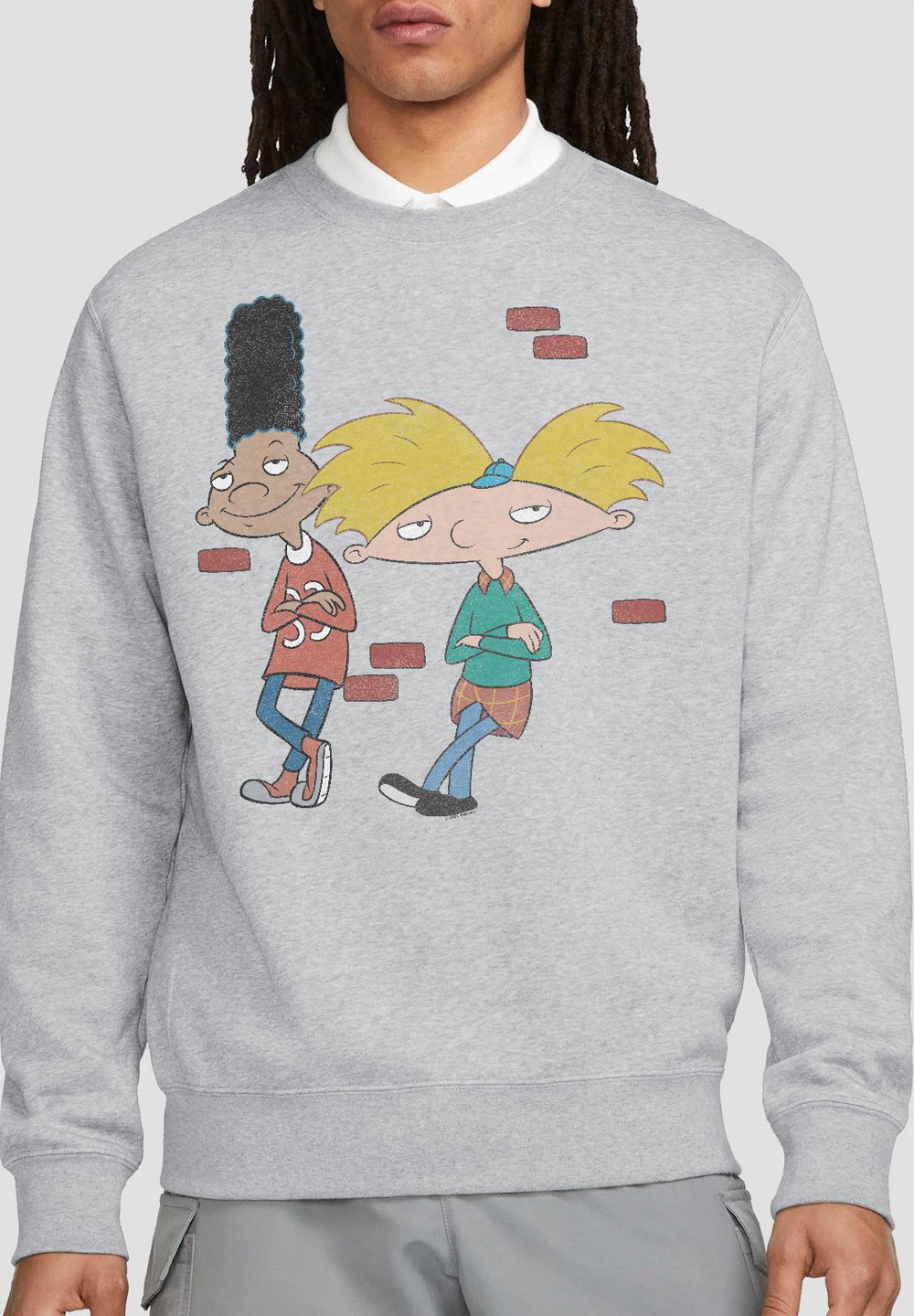

Толстовка HEY ARNOLD ARNOLD AND GERALD LEANING Cotton Soul, светло-серый