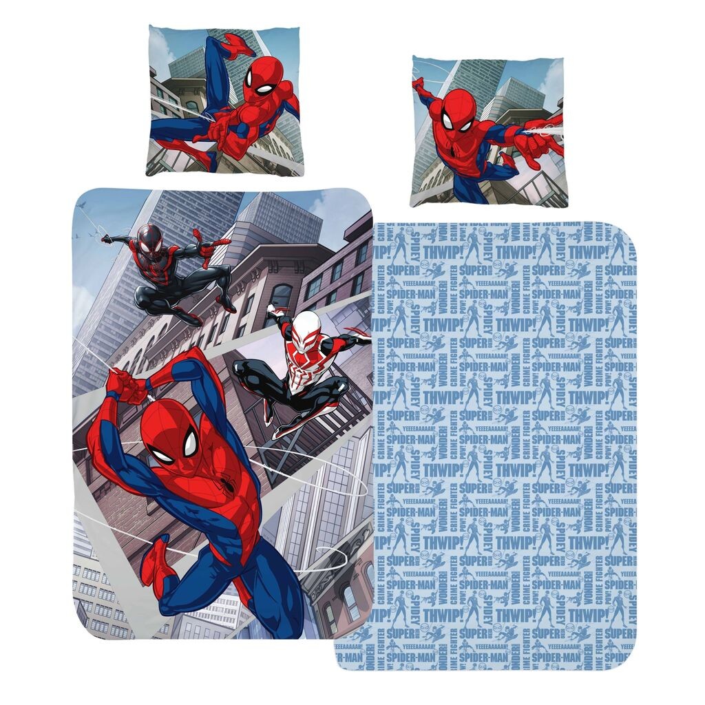 

Постельное белье Spiderman Marvel 135х200+80х80 см 2 шт, 100% хлопок в Renforce, детское постельное белье для мальчиков