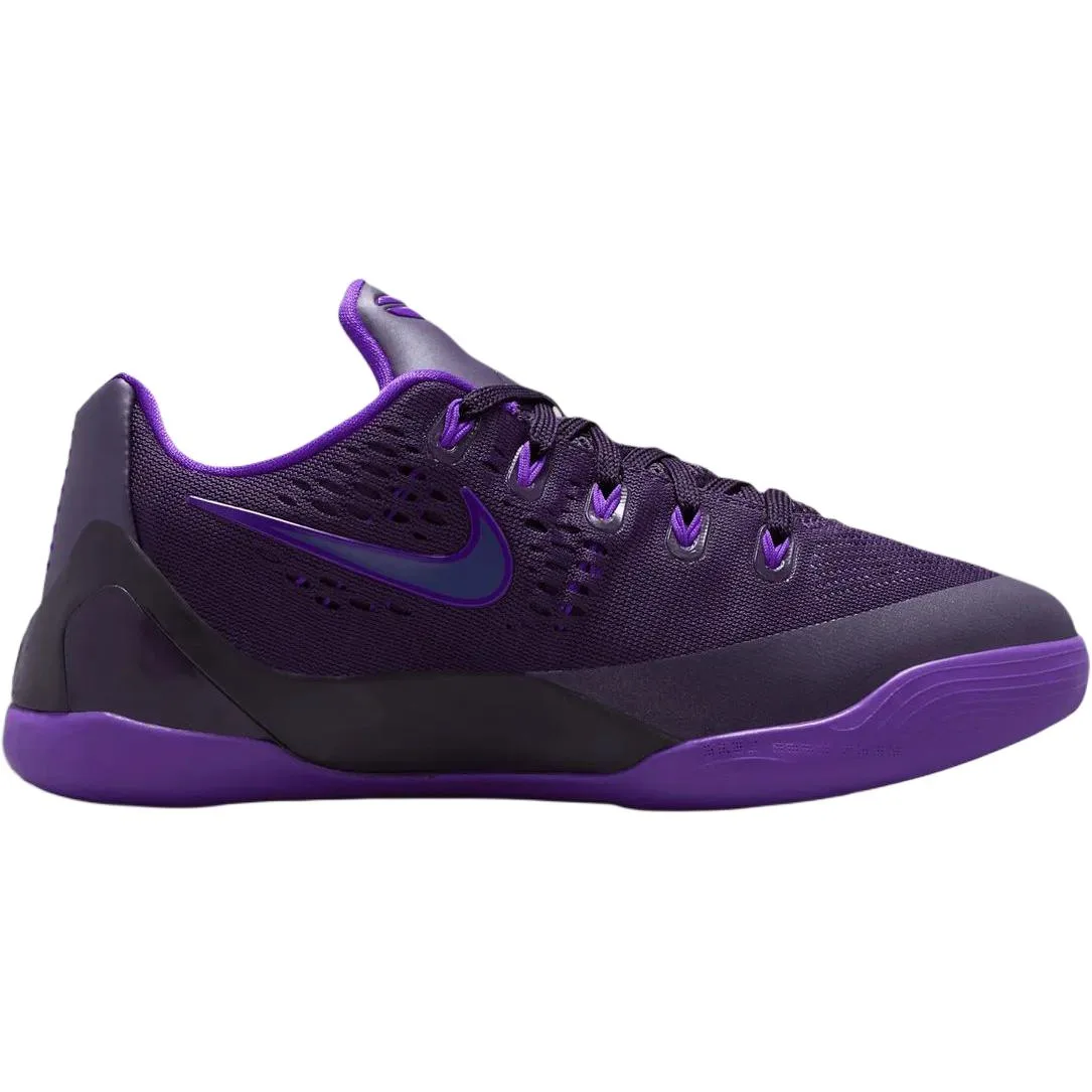 Nike Детские баскетбольные кроссовки Kobe 9 Comfortable Low top фиолетовые унисекс — фото 3