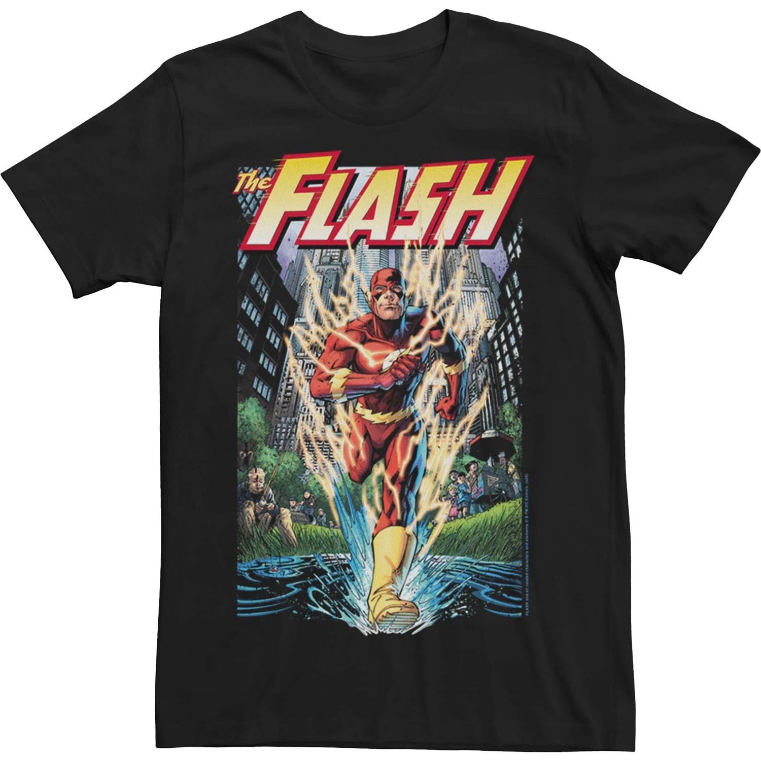 

Мужская футболка с плакатом Flash City Run Licensed Character
