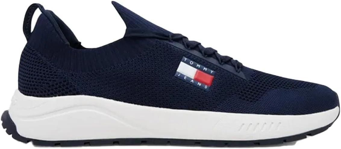 Мужские низкие кроссовки TOMMY JEANS TJM Runner Kntitted Em0em01555 Tommy Hilfiger, Blue Dark Night Navy — фото 3