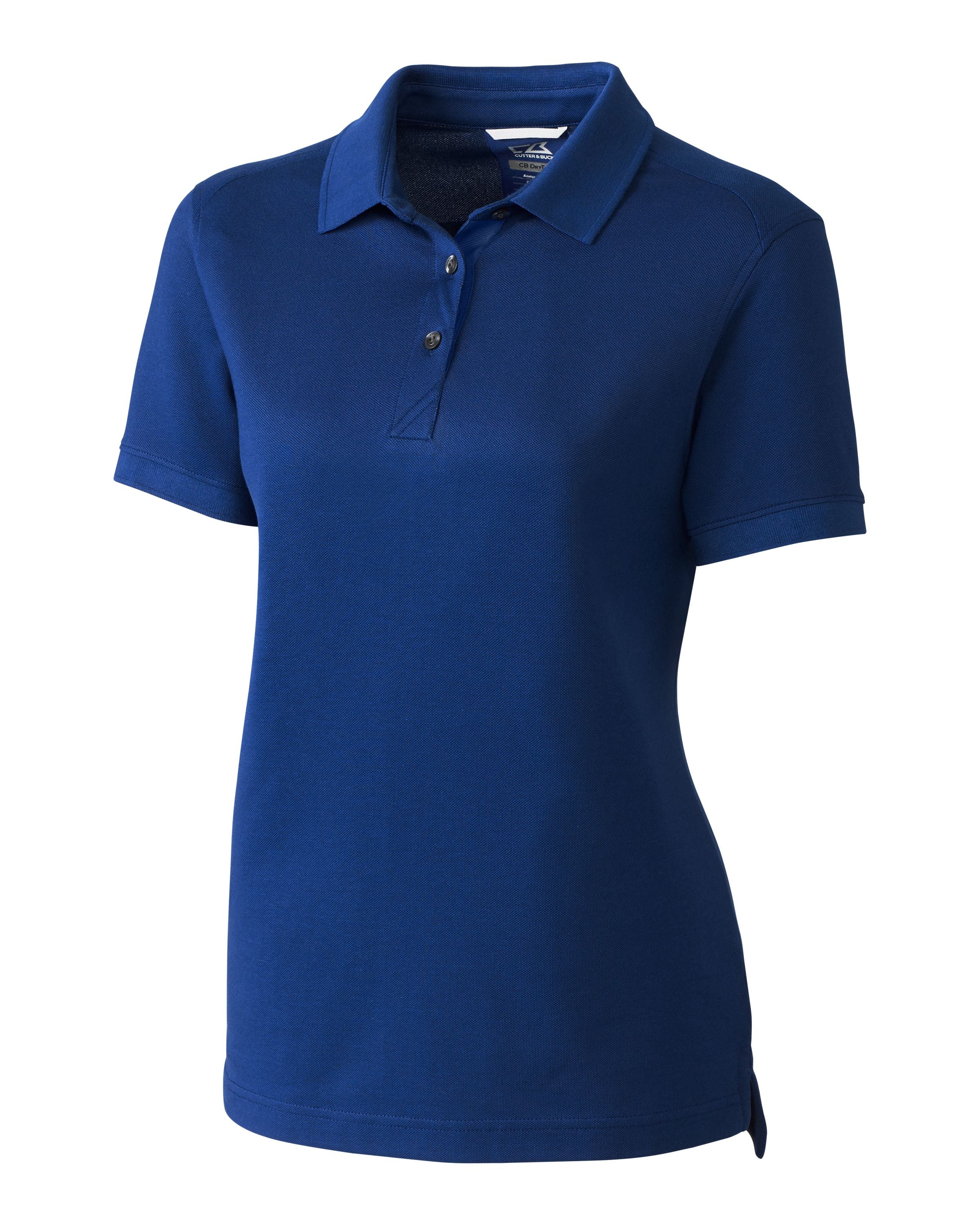 

Женская рубашка-поло Cutter & Buck Advantage Tri-Blend Pique, цвет tour blue