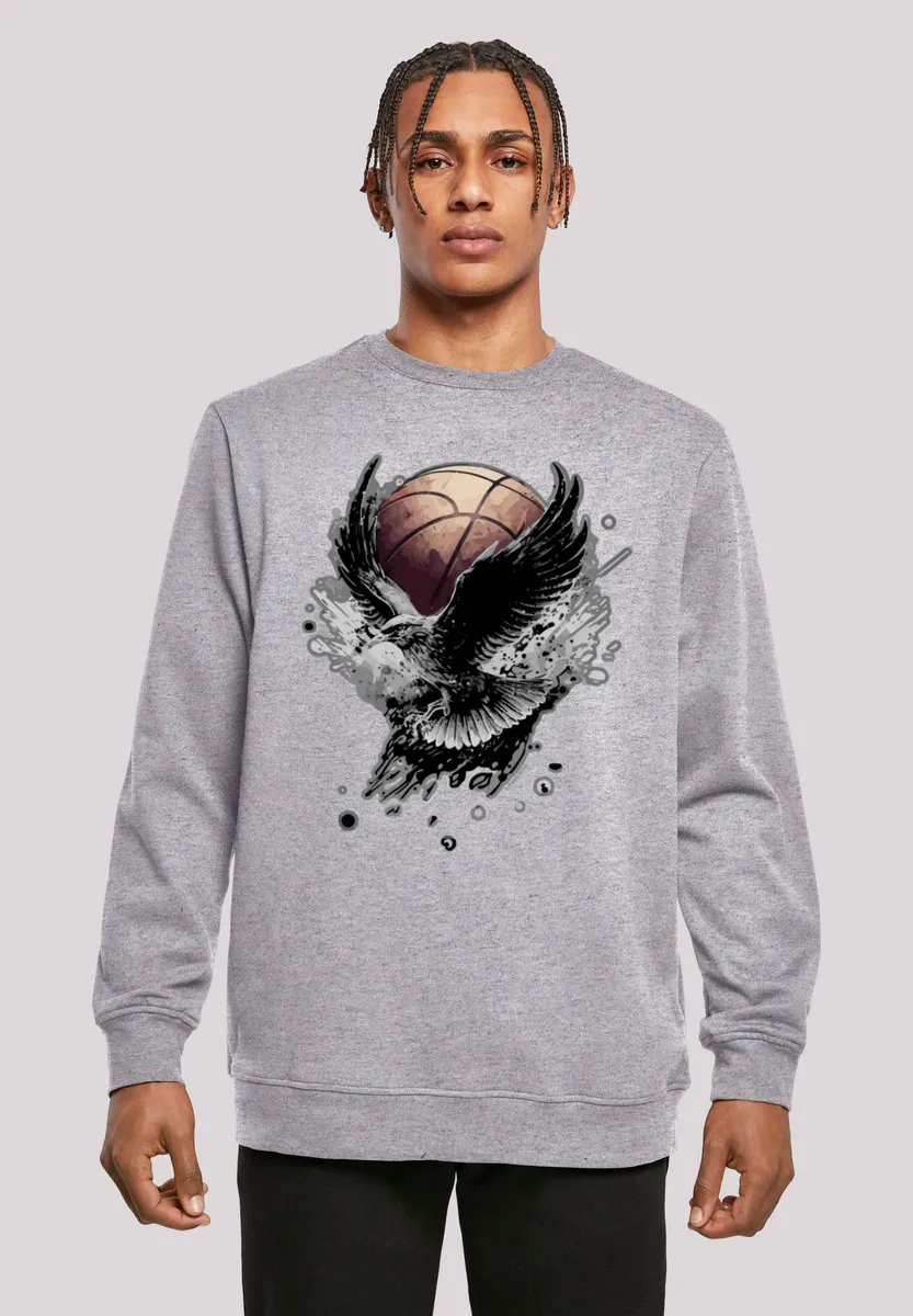 

Толстовка F4NT4STIC "Basketball Eagle", принт, серый