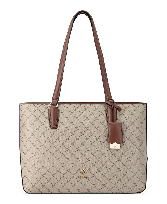 

Сумка-тоут Lakelyn большая Nine West, коричневый