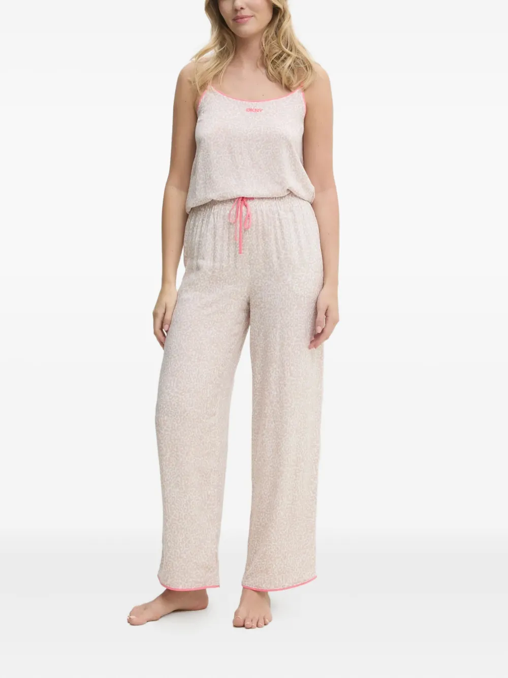 

Пижама с леопардовым принтом DKNY, нейтральный