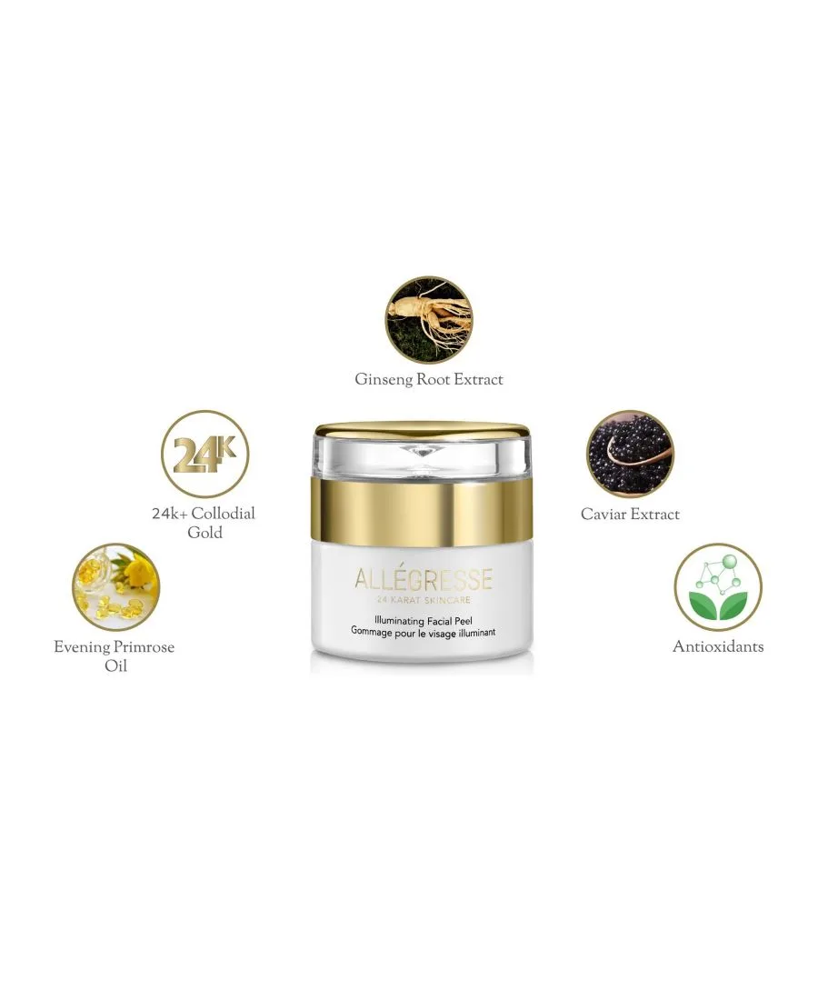 Пилинг Allegresse 24 Karat Skin Care — Осветляющий для лица 24K, 48 мл — фото 3