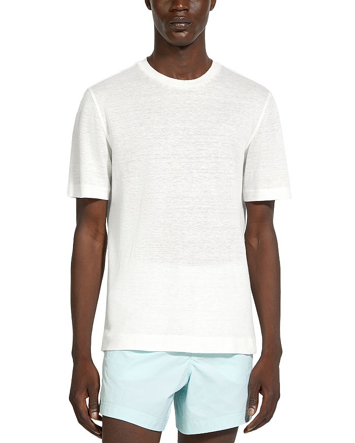 

Футболка из льна Oasi Lino Regular Fit ZEGNA, белый