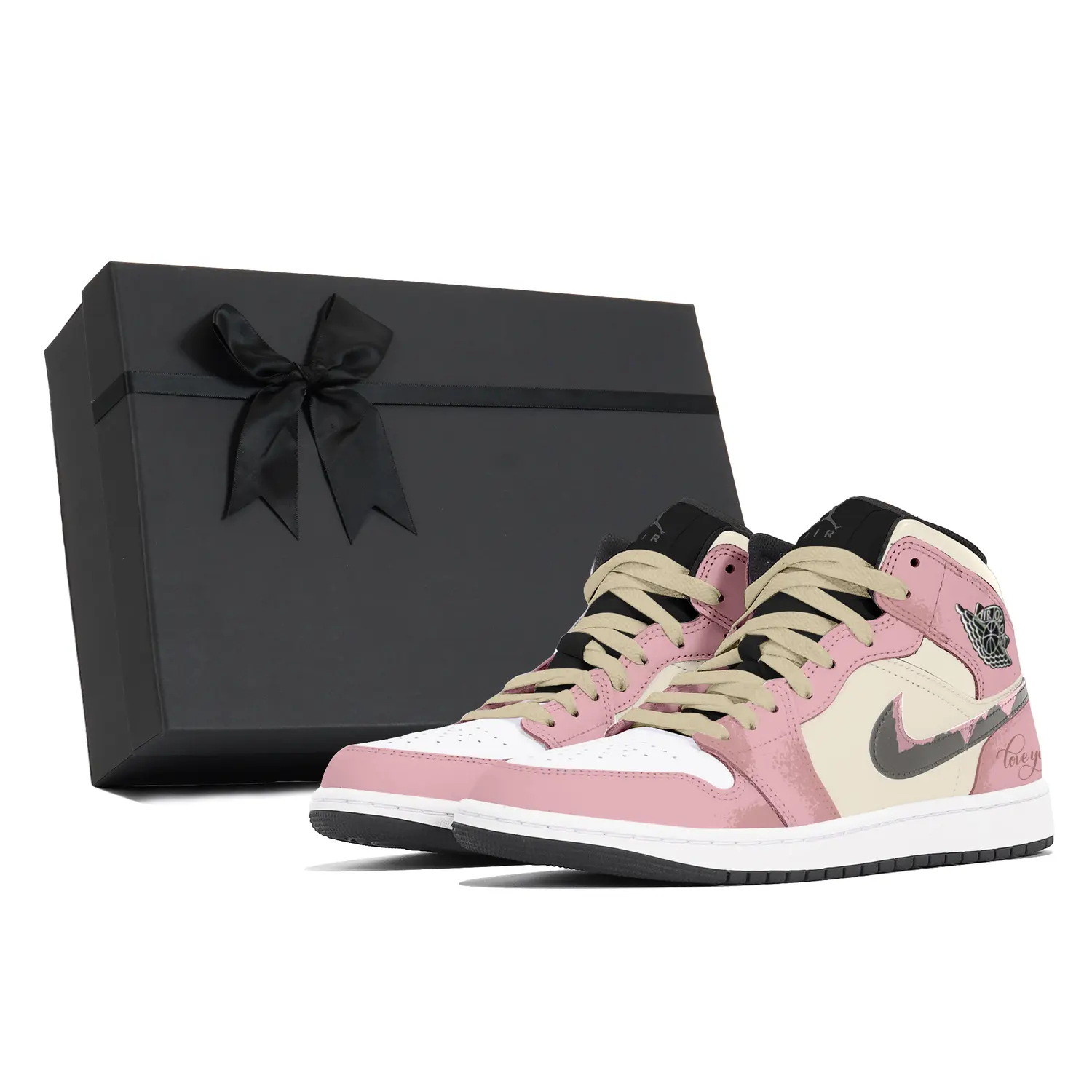 

Jordan Пылезащитный чехол Air 1, мягкие, устойчивые к истиранию кроссовки Mid Top мужские розовые