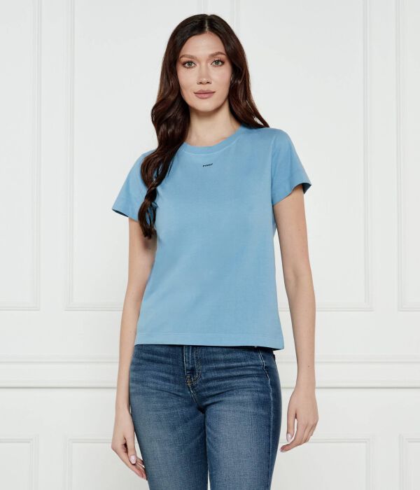 

Футболка женская Pinko однотонная, голубой
