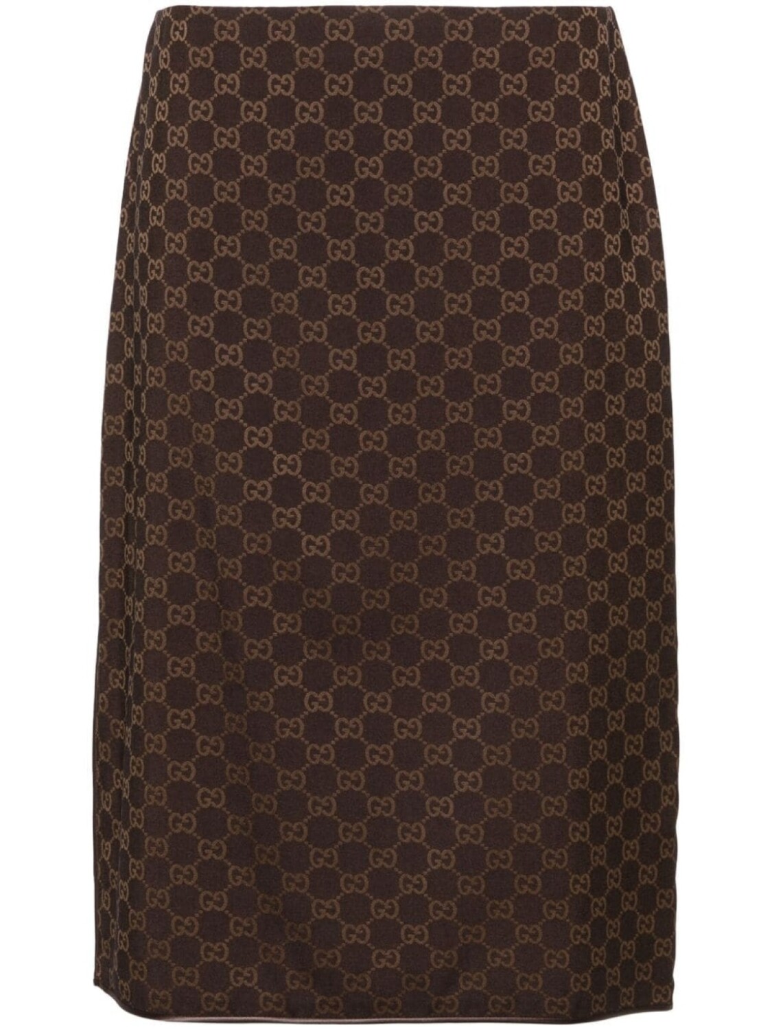 

Gucci юбка-карандаш GG Supreme, коричневый