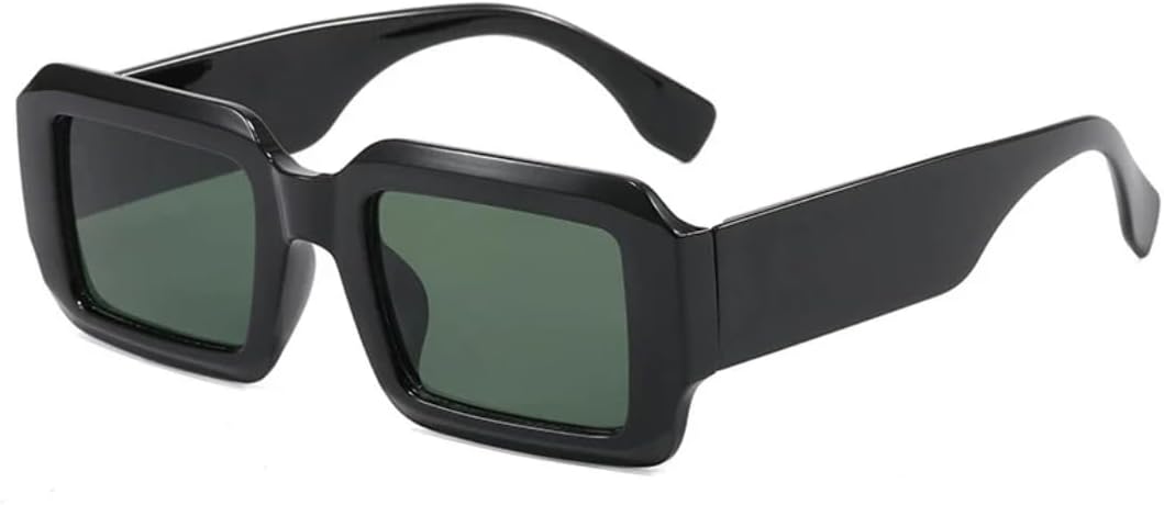 

Винтажные классические маленькие утолщенные солнцезащитные очки для женщин и мужчин, модные для активного отдыха, путешествий, вождения, рыбалки, с защитой от УФ-излучения UV400 VVTWSSW, Black Green