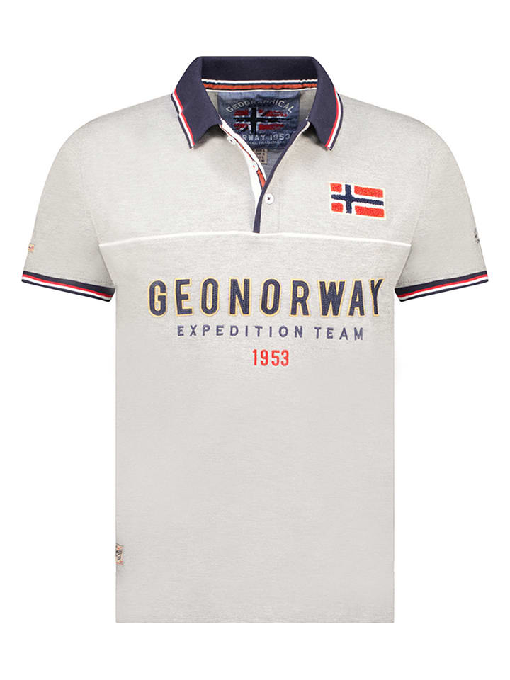 

Футболка поло Geographical Norway, светло-серый