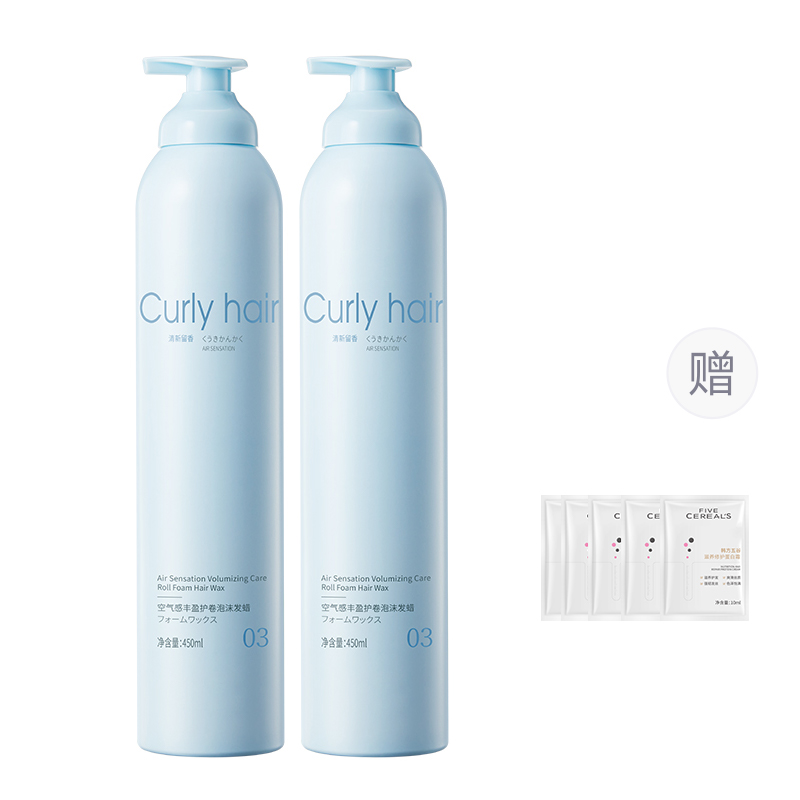 Воск Korean grain Curly hair для укладки вьющихся волос, цветущая вишня, 450 мл х 2