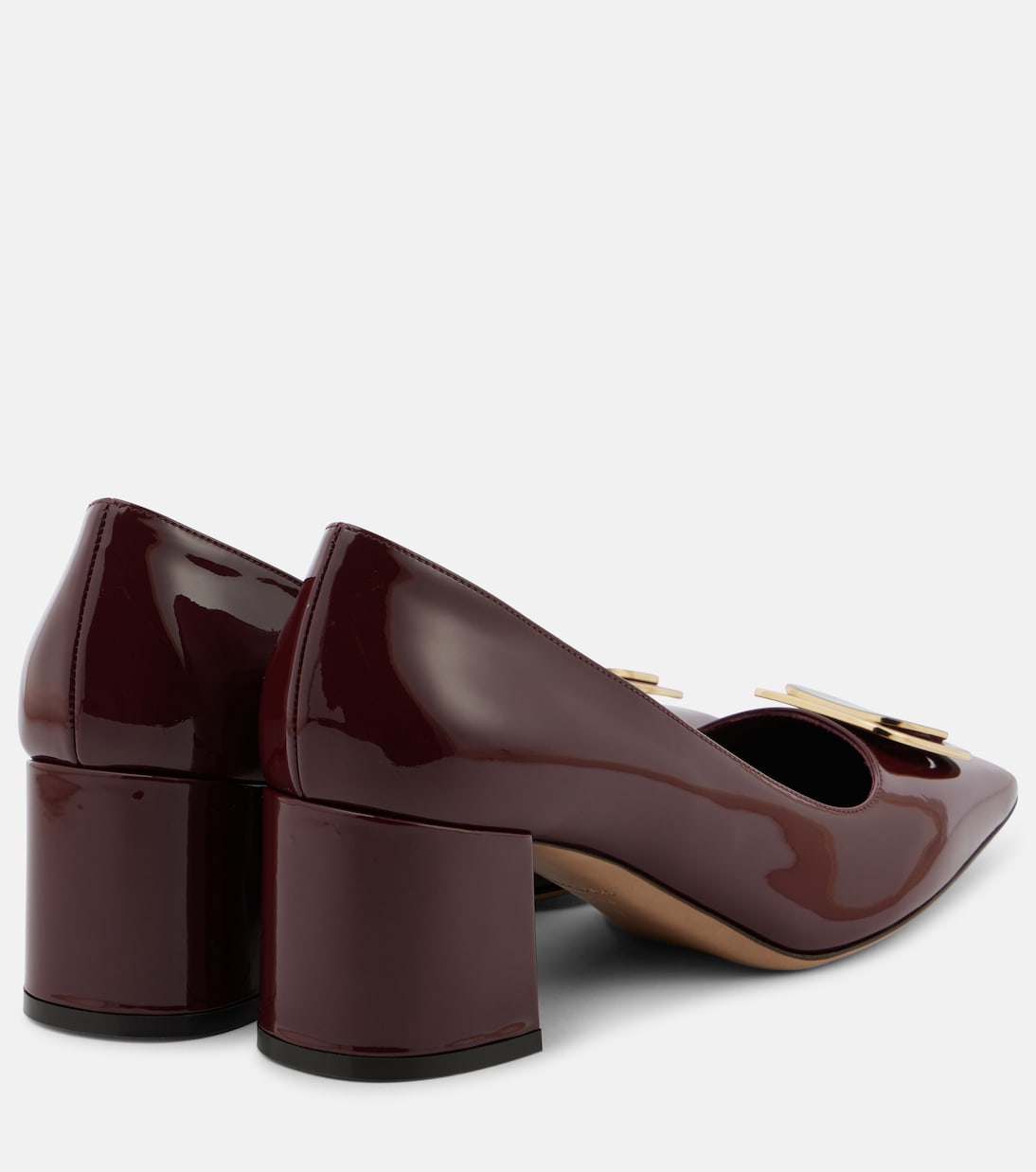 Туфли-лодочки Vella 60 из лакированной кожи Ferragamo, Borgogna — фото 2