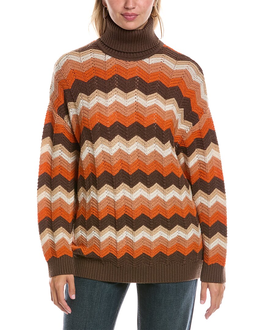 

Missoni свитер из шерстяной смеси, оранжевый