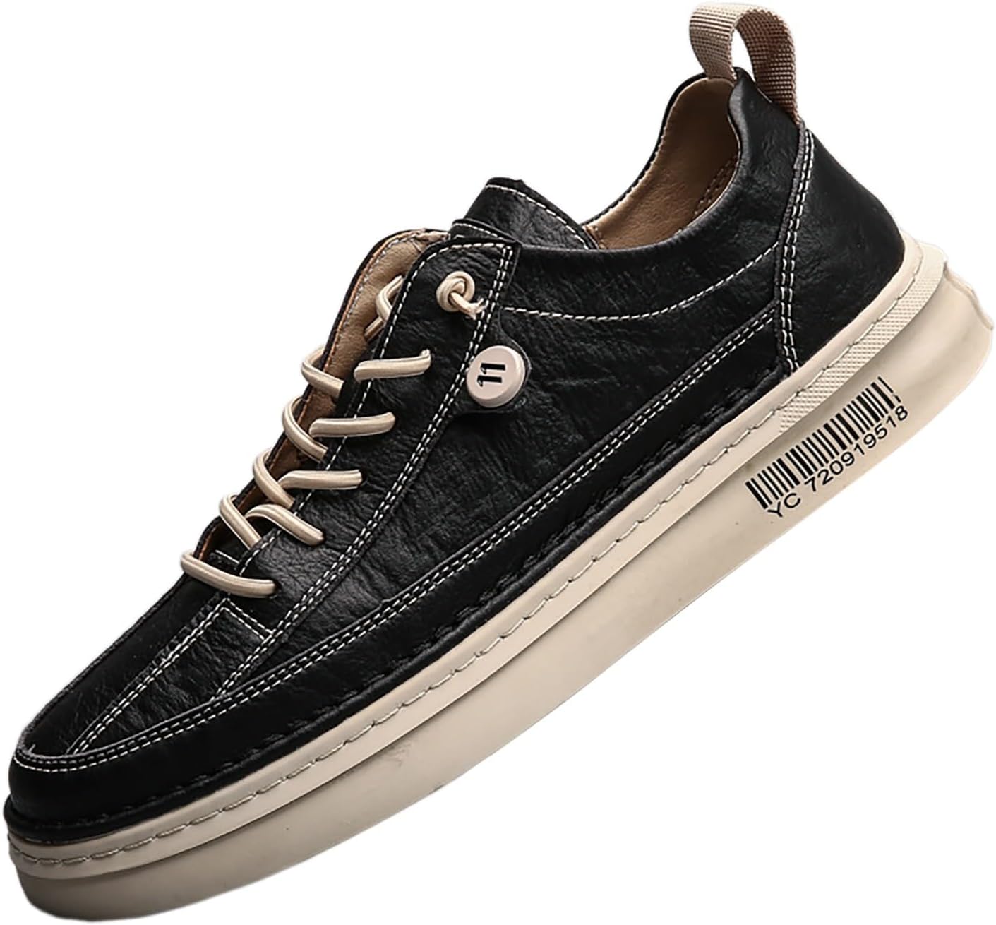 

Мужские модные дышащие удобные повседневные спортивные ботильоны однотонного цвета, альпинистские ботинки, повседневная обувь бежевого цвета для мужчин Generic