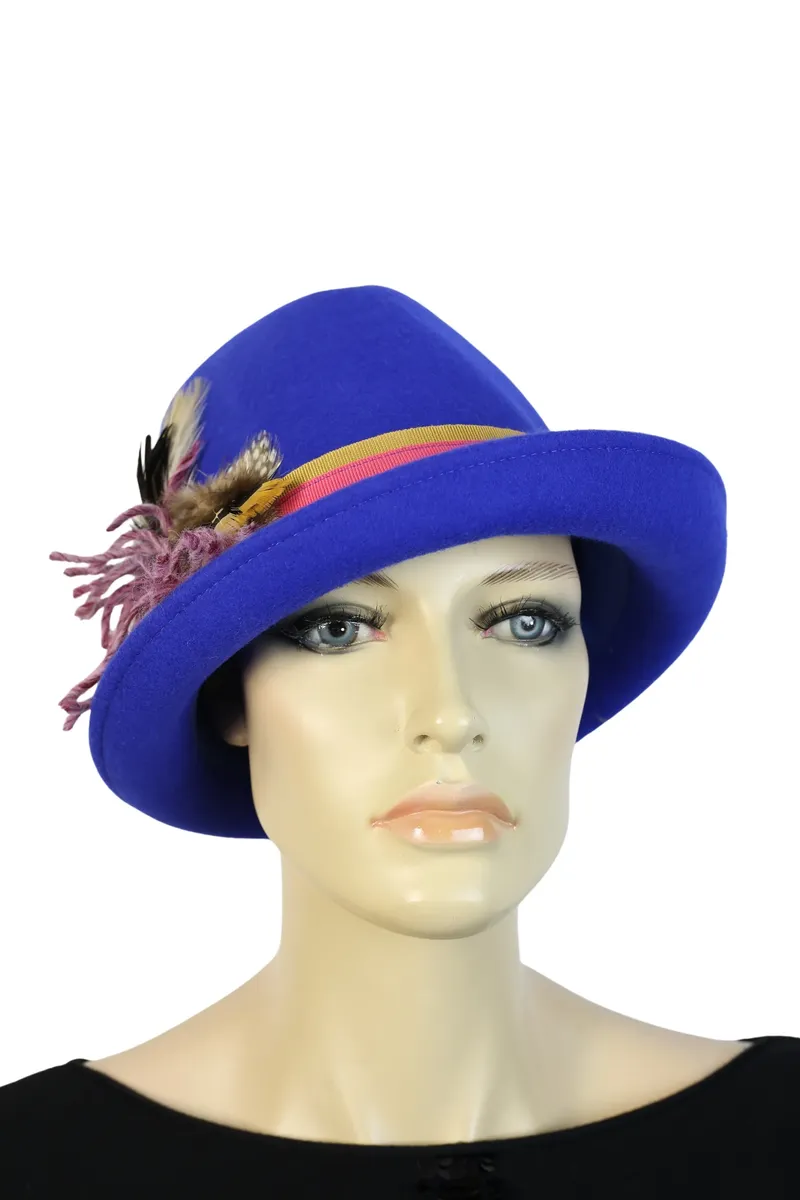 

Традиционная шляпа Allgäu Rebell "Зальцбург" (1 штука), производство Италия, синий