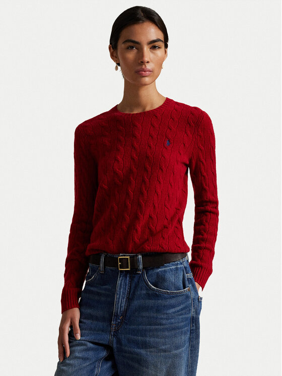 

Свитер slim fit 211971865013 Polo Ralph Lauren, красный