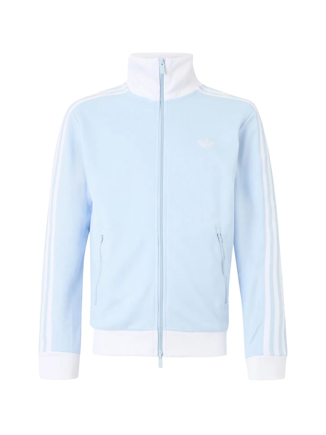 Толстовка на молнии Adidas Originals Classic светло-голубого цвета