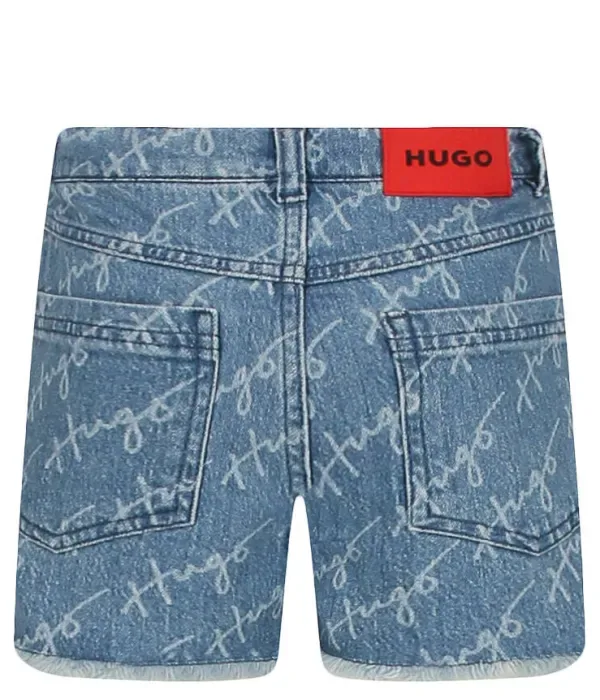 Шорты regular fit Hugo Kids, синий — фото 2