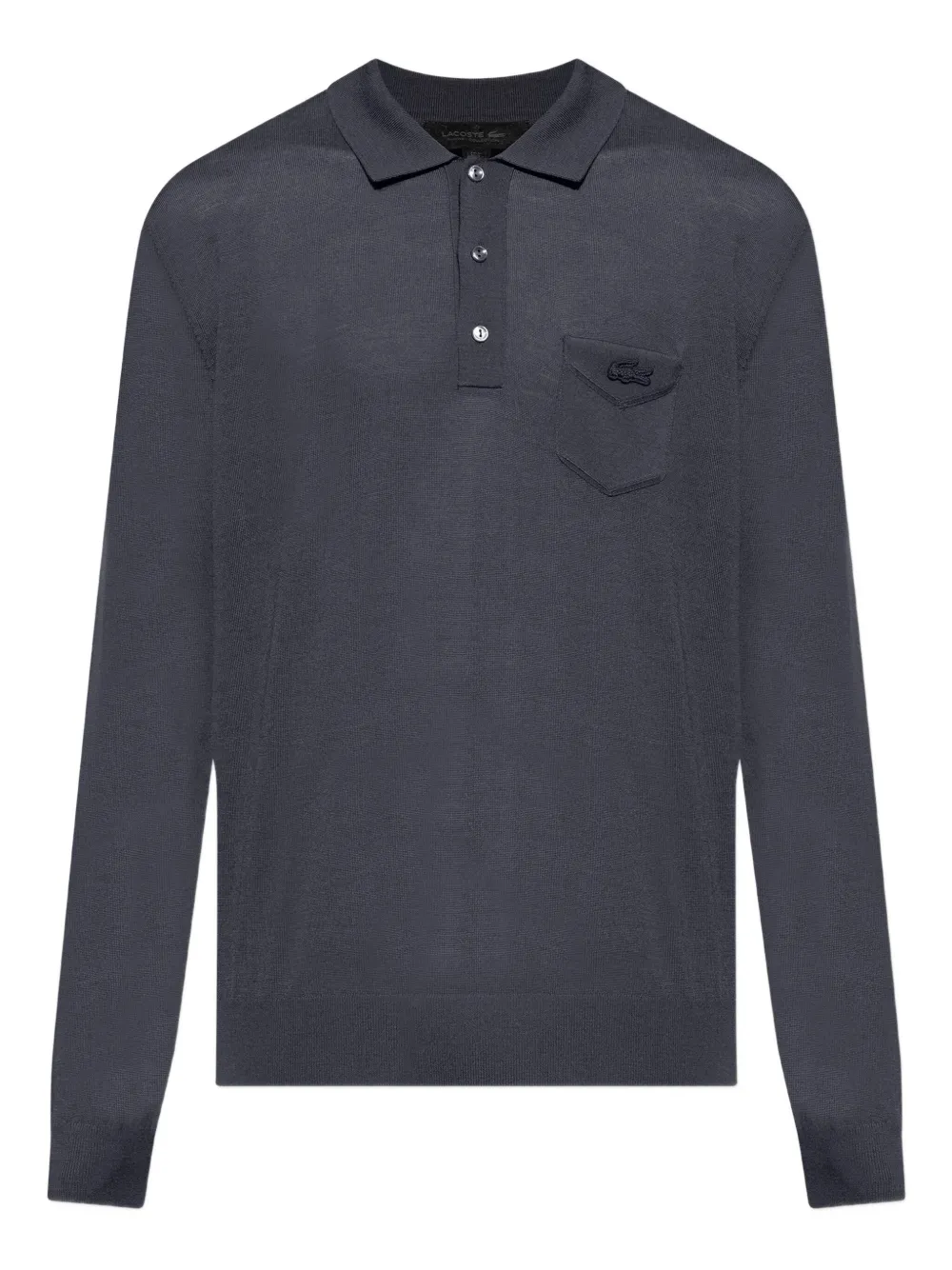 

Поло с вышитым логотипом Lacoste, синий