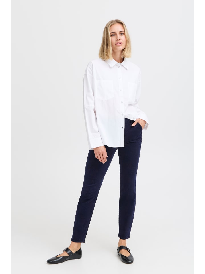 

Pulz Повседневные брюки PZSALLY, зауженный крой, цвет темно-сапфировый