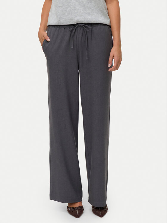 

Брюки из ткани wide leg Milly 10331924 Vero Moda, серый