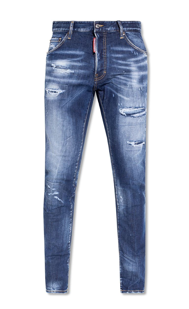 

Джинсы Cool Guy с потертостями и зауженными джинсами Dsquared2, синий