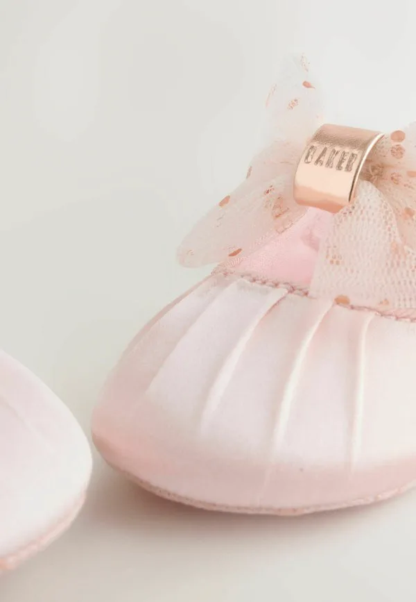 Детские туфли стандартного кроя с бантиком Baker By Ted Baker, Pink — фото 4
