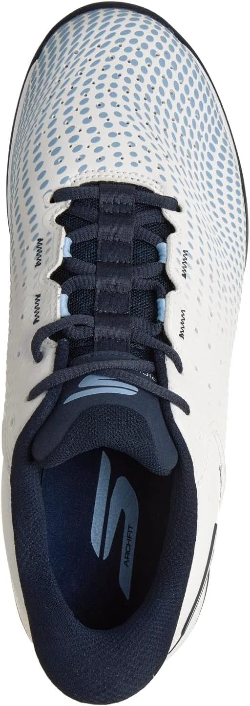 Мужские кроссовки Skechers Viper Court Reload с легким надеванием без рук, белый — фото 3