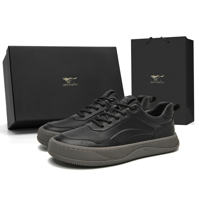 

Низкие мужские кроссовки SEPTWOLVES, Black (Standard Leather Shoe Size)