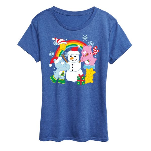 

Футболка женская Care Bears с принтом снеговика Licensed Character, синий
