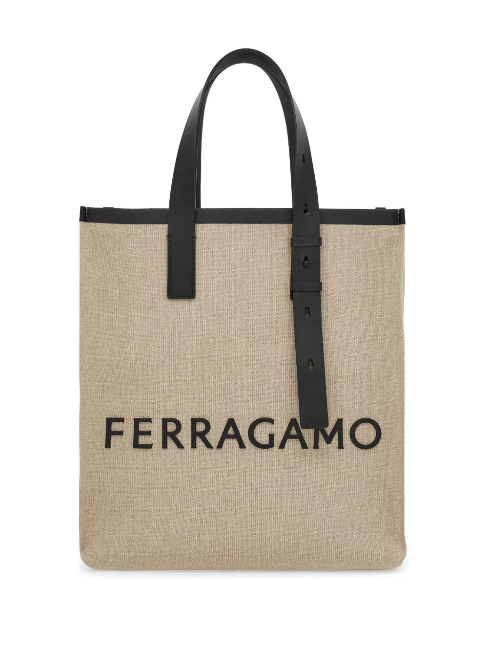 

Сумка-тоут с тисненым логотипом Ferragamo, нейтральный